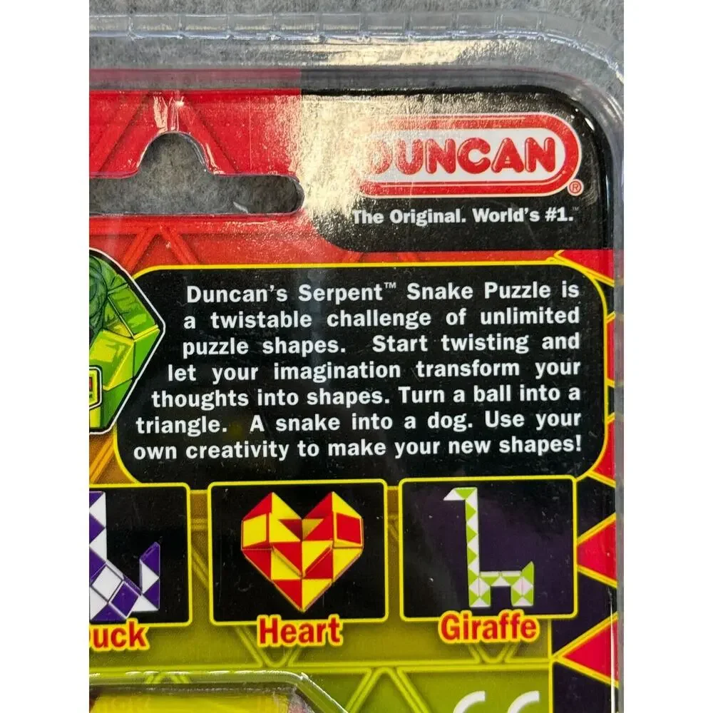 Duncan Serpent Snake Puzzle Red and Yellow New